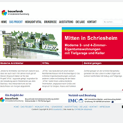 Immobilien-Projektseite
